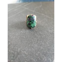 bague ajustable pierre Zoisite