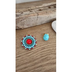 Broche  Howlite