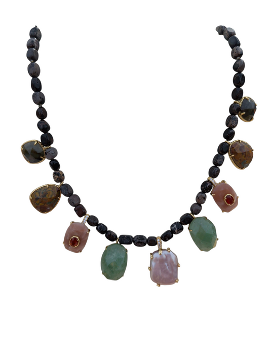 Collier Cube Impériales 8 Pierres