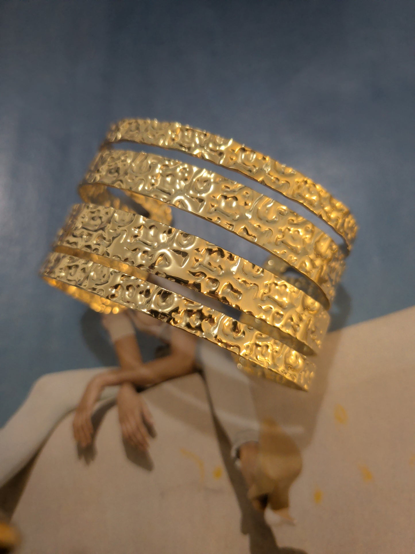 Bracelet Manchette acier inoxydable