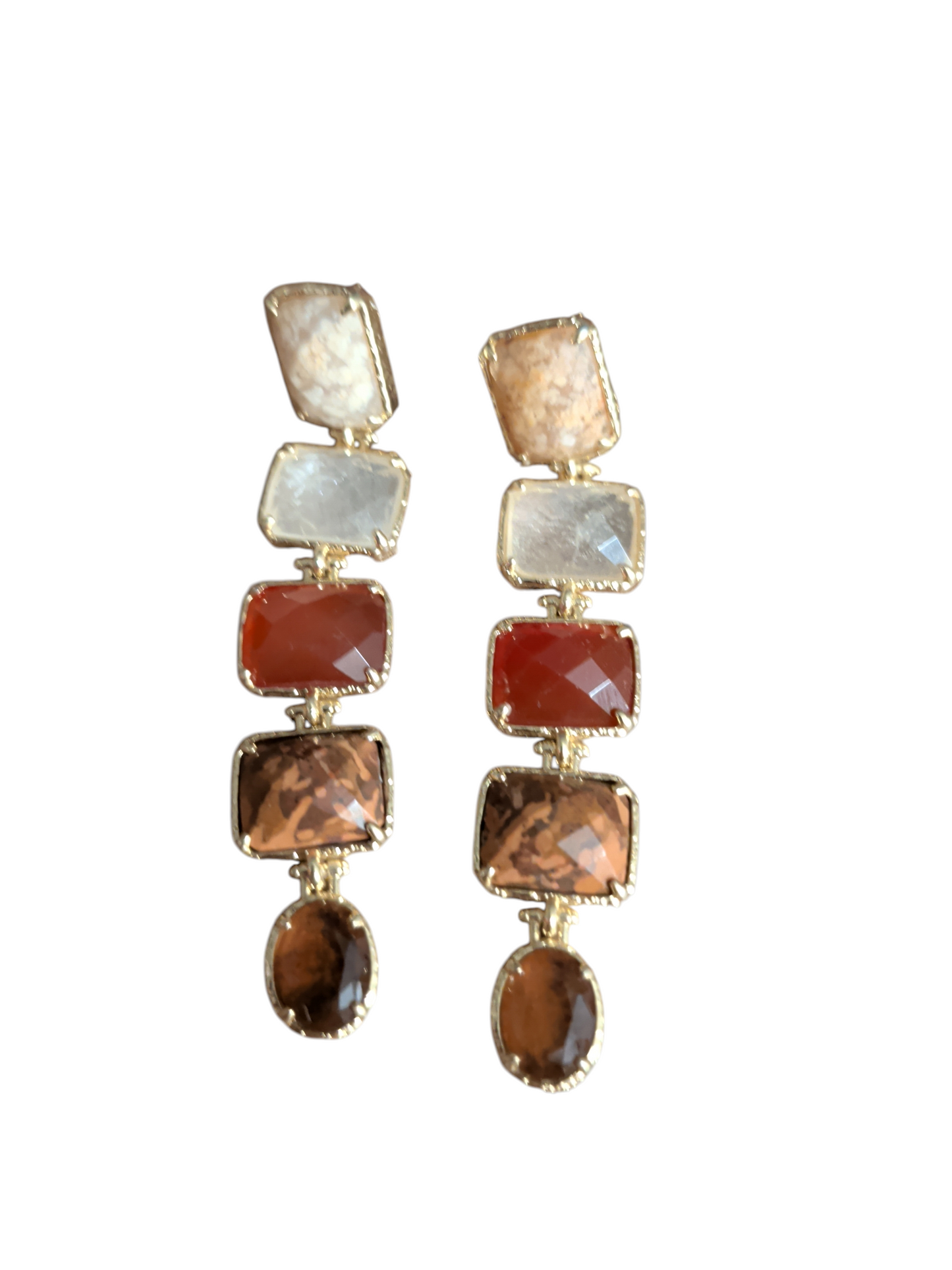 Boucles d'Oreilles Pierres Naturelles